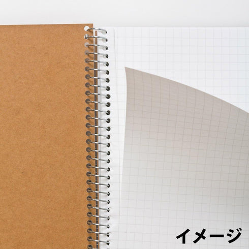 Maruman N246ES B5 Ring Notebook, 0.2 inch (5 mm) Square Ruled, Basic, Set of 5, 80 Pieces