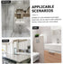 Sturdy Vertical Paper Towel and Toilet Roll Holder for Bathroom