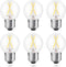 E26 LED Globe Bulb Dimmable, 2W (25-Watt Equivalent), Natural White 4000K, A15/A50 LED Edison Light Bulbs, 6-Pack