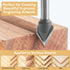 BINSTAK 60 1/4 Inch Degree V Groove Router Bit Shank, Carbide Tipped Wood CNC Router Bit Woodworking Engraving Carving