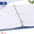 Filler Paper, 8.5” x 11” Lined Notebook Paper, 3 Holes College Rule with Dividers, 100gsm 260 Pages A4 Loose Leaf