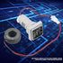 AC Current and Voltage Indicator, 22mm Display Meter, 0-100A 60-500V LED Voltmeter, Current Detector (White)