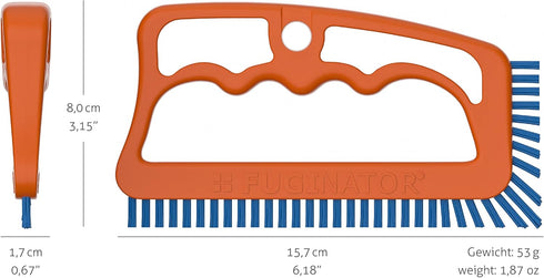 Fuginator Scrub Brush for Tile and Grout: Stiff Nylon Bristle Scrubbing Brush - Bathtub and Shower Scrubber for Floor