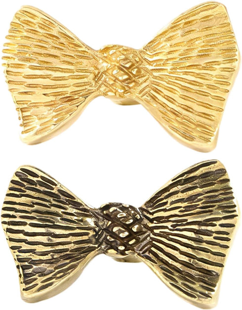 Generic Unique Drawer Pulls Brass Dressers Knob Cupboard Handle Modern Furniture Handle Bowknot Shape Bedside Cabinet
