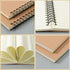 Epakh 22 Packs A5 Spiral Notebook, Hard Cover, Wide Ruled, 50 Sheets, 8.3 x 5.5 Inches, Brown