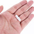 MECCANIXITY Magnetic Stirrer Mixer, Stir Bar Rod 25mm(1") x7mm with Ring Shape PTFE Coating Magnet, White, 10Pcs