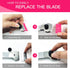 DEKEones Razor Blade Scraper - 2 PCS Tool for Removing Labels, Stickers, Grease from Windshield, Glass (Pink)