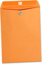 Universal UNV35262 7.5 in. x 10.5 in. #75 Square Flap Gummed/Clasp Envelope - 100/Box - Brown Kraft