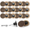 Linkiblock 25Pcs 2 inch Coarse Abrasive Nylon Surface Conditioning Quick Change Sanding Discs