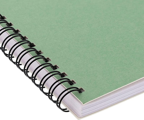 Paper Junkie 5 Pack Spiral Journal, Small Notebooks Bulk, 6" x 8", 120 Lined Pages, 5 Colors Kraft Paper Covers