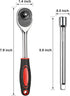 12pcs 3/8 Inch Set, Set 10 8-14,17,19,21mm 2 Egofine Ratchet Socket Wrench Drive Socket with Sockets and Way Quick