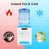 YUTOUB 1.1-4.9 Countertop Use(46.4F 194F) Gal Top Loading Water Dispenser, Hot/Cold/Warm Hot and Cold Mini Water