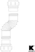 Plumb Pak PP812-15 Flex 'N Fix Extension Coupling, 1-1/2" or 1-1/4" Inlet, 1.5 Inch, White