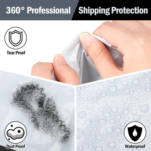 Cholemy 50 Pcs Large Poly Mailers, 30 x 36 Inch Self Adhesive Waterproof Shipping Bags (White)