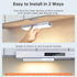 Closet 6 30LEDs 8'' Dimmer LED Light with Charging Station, Pcs Rechargeable Motion Sensor Under Cabinet Lighting
