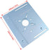 Trimming Aluminum Router Insert Plate with Pre-Drilled Holes for Machine, Router Base Plate Woodworking Router Flip
