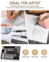 Nicpro 35PCS Art Mechanical Pencil Set, 3 PCS Metal Drafting Pencil with 20 Tube Lead Refills Case