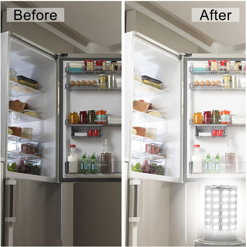 Refrigerator Light Bulb, 7W LED E26, 100 Watt Equivalent, Cool White 6500K, Non-Dimmable, 2 Pack