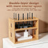 OVECIOPO 13.39"x10.12"x11.02" Router Shelf Wall Mount, WiFi Router Box Hider & Modem Storage Box with Multiple Cable