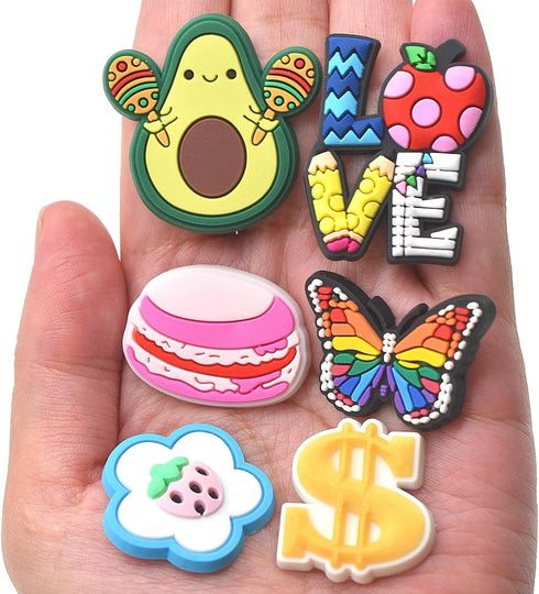 YEALQU 100PCS Random Pencil Topper Decorations, Cute PVC Pencil Accessories for Students
