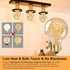 Dimmable Bulbs 60W 4 PACK G25/G80 6W 2200K Bulb, E26 Bulbs Globe Vintage Edison LED Light Equivalent, LED Amber Warm