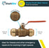 SharkBite 3/4 Inch Ball Valve, Push to Connect Brass Plumbing Fitting, Water Shut Off
