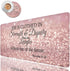 Large Gaming Mouse Pad - Long Extended XL Ergonomic Desk Pad, 31.5'' X 11.8', Proverbs 31:25, Pink Glitter Design