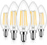 Brightever E12 Candelabra LED Light Bulbs, 60W Equivalent, 5-Pack B11 6W, 2700K Warm White Candle Lightbulbs
