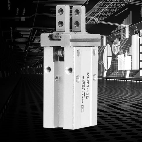 Air Cylinder, MHZ2-10D Parallel Pneumatic Finger Cylinder, 10mm Bore, Double/Single Acting