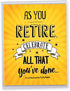 NobleWorks As You Retire Humor Retirement Card with Envelope, Business Teacher Coworker, Big 8.5 x 11 Inch