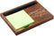 Inspirational Sticky Note Holder & Pen Holder, 6.5" x 4.7" Positive Vibes Dispenser for Desk, Motivational Gifts, NPA253