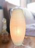 (1, 19.2"x8.5"x8.5") Paper Lamp Desk Lantern Table Lamps Rice Paper Bedside Nightstand Portable Small Light for Living