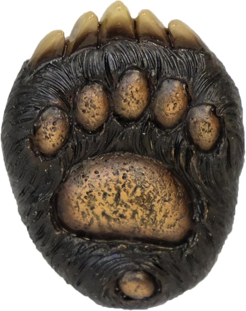 Needzo Black Bear Paw Drawer Knob Pulls, Rustic Cabin Accessory for Cabinets, Pack of 2