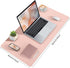 Blossoms Pink Desk Mat, Large Waterproof Non-Slip Leather Desk Pad for Keyboard and Mouse, 31.5×15.7 Inches