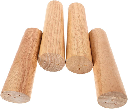 NUOBESTY 4pcs Adjustable Solid Wood Furniture Legs for Sofas Coffee Tables Cabinets