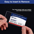5 Pack 12Mil Sooez New Medicare Card Holder Protector Sleeves, Clear PVC Soft Water Resistant Medicare Card Protector