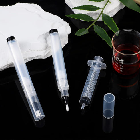6ml Touch up Paint Pen Fillable Brush Pens for Wall Wood Repair, Clear Furniture Paint Kit (10)