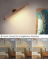 2000mah Chilvane Wall Lights for Bedroom Battery Operated Wall Sconce Lamp Vanity Light Magnetic Aesthetic Wooden Big