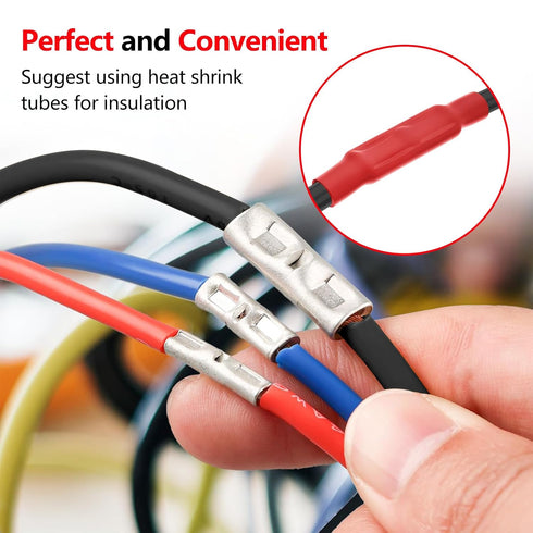 280 26-8 BAALA PCS Non Insulated Butt Connectors Kit, Gauge Butt Splice Connector Tinned Copper, Butt Connectors Crimp