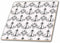 3dRose Chic White and Black Chandeliers 8 Inch Ceramic Tile