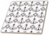 3dRose Chic White and Black Chandeliers 8 Inch Ceramic Tile