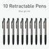 Pentonic GR-T Retractable Gel Pens, 10 Count, Blue Ink, 0.7mm Fine Point for Journaling and Note Taking