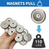 Strong Neodymium Disc Magnets with Countersunk Holes for DIY, Craft, Office, Building, Fridge - 1.4 inch x 7mm (12)