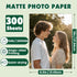 NUITPY 300 8.5in 11in Menus(200gsm 54lb) Sheets Matte Photo Paper, x Inkjet Photo Printer Paper, Picture Paper