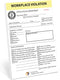 Cubefinds Office Workplace Violation Notice, Funny Workplace Police Message for Coworkers, Self-Adhesive Sticky