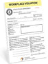 Cubefinds Office Workplace Violation Notice, Funny Workplace Police Message for Coworkers, Self-Adhesive Sticky