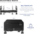 VIVO 7.8 14 inch CART-PC01L Large Computer Tower Desktop ATX-Case, CPU Steel Rolling Stand, to Wide Adjustable Mobile
