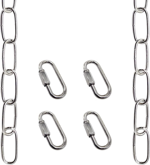 ECUDIS 20 Feet Pendant Light Fixture Chain, Lighting Hanging Chain Extension with Connection Locks, Lighting Chain