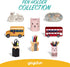 GEGUTON Pen Holder with Pencil Shape Design, Accessories Holders for Desk Organizers, Black