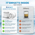 Shimmering 1-Pack High Output Shower Filter Replacement Cartridge Bath Water Filter Element Reduces Chlorine, Restores